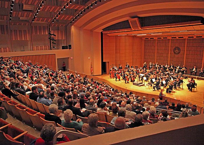 recital hall at Frostburg State University 